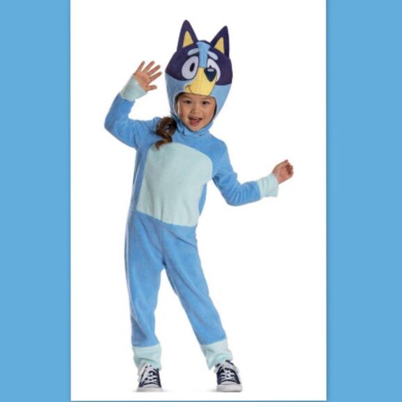 Toddler Bluey Classic Costume Jumpsuit - Blue  - Toddler 3T - 4T - Picture 1 of 6